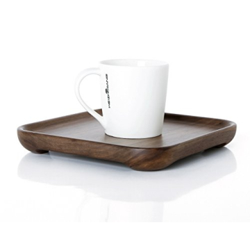 Elegant Rustic Walnut Wooden Serving Tray Square Platter