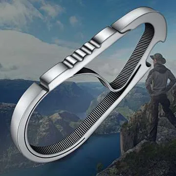 Idakey Stainless Steel Anti-Lost Key Chain Carabiner