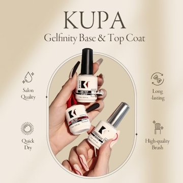 KUPA GelFinity Top Coat Glossy Finish 0.5 Fl Oz