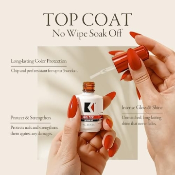 KUPA GelFinity Top Coat Glossy Finish 0.5 Fl Oz