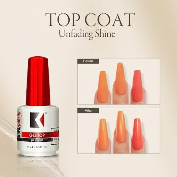 KUPA GelFinity Top Coat Glossy Finish 0.5 Fl Oz