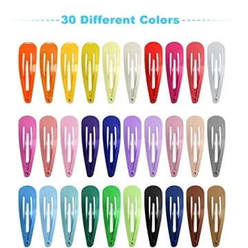 150 Colorful Metal Hair Clips - Versatile and Durable