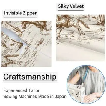 Western Throw Pillow Covers Home Decor 18x18 Inch Cute Western Decorative Pillowcase Cushion Cover for Bed Sofa Couch, 2 Sets