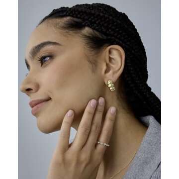 PAVOI Bold Hoop Earrings - Chic & Sustainable Style