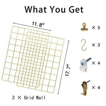 FRIADE Wall Grid Panel - Stylish Organizer and Photo Display