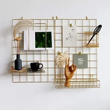 FRIADE Wall Grid Panel - Stylish Organizer and Photo Display