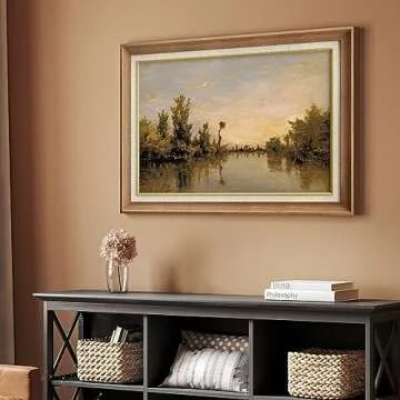 MUDECOR Premium Wall Art Framed Vintage Sunset Landscape