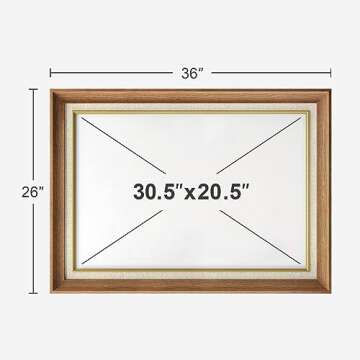 MUDECOR Premium Wall Art Framed Vintage Sunset Landscape