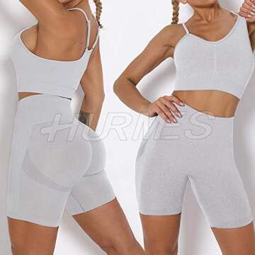 High Waist Ruched Butt Lift Yoga Shorts for Women