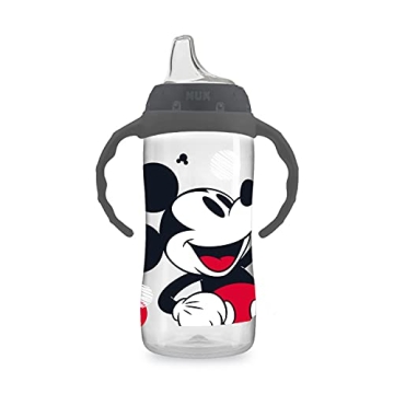 NUK Disney Large Learner Spill Proof Sippy Cup, Mickey Mouse, 10 Oz – BPA Free, Leak Proof