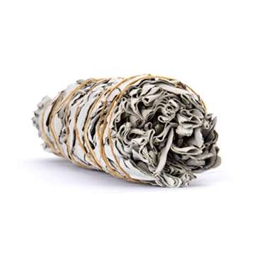 Juniper Ridge California White Sage Large Incense Bundle - Aromatherapy - No Synthetic Fragrance - Single Count