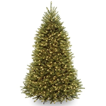 6.5ft Dunhill Fir Pre-Lit Artificial Christmas Tree with 650 White Lights