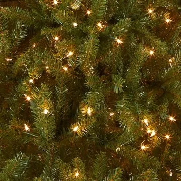 6.5ft Dunhill Fir Pre-Lit Artificial Christmas Tree White Lights