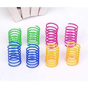 ISMARTEN Cat Spring Toy Pack 60 Colorful Springs for Cats