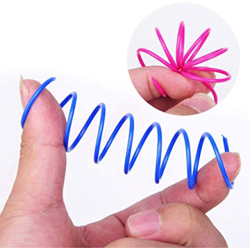 ISMARTEN Cat Spring Toy Pack 60 Colorful Springs for Cats