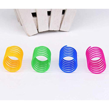 ISMARTEN Cat Spring Toy Pack 60 Colorful Springs for Cats