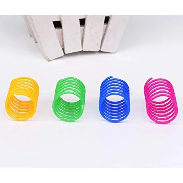 ISMARTEN Cat Spring Toy Pack 60 Colorful Springs for Cats