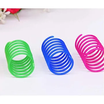 ISMARTEN Cat Spring Toy Pack 60 Colorful Springs for Cats