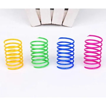ISMARTEN Cat Spring Toy Pack 60 Colorful Springs for Cats