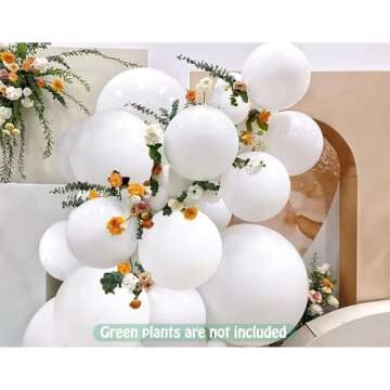 Giant 15pcs 24 Inch White Latex Balloons for Parties