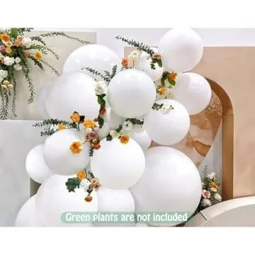 Giant 15pcs 24 Inch White Latex Balloons for Parties