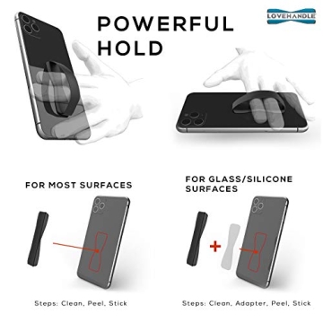 LOVEHANDLE Universal Phone Grip Ergonomic Secure Design