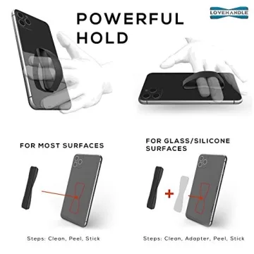 LOVEHANDLE Universal Phone Grip Ergonomic Secure Design