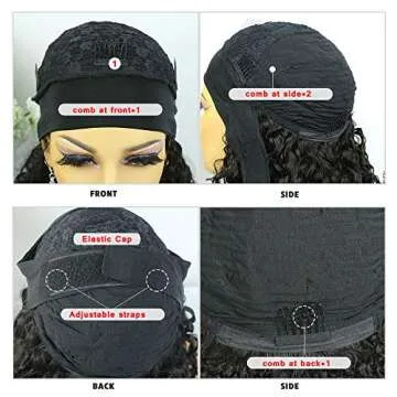 Y WIGS Kinky Straight Glueless Wig for Women and Girls