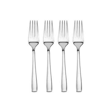 Mikasa, Delano Flatware Service for 4, 20 Piece Set, 18/0 Stainless Steel Silverware Set