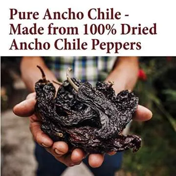 The Spice Way Premium Ancho Chile - Pure chili powder (4 oz) made from pure dried peppers with no ad...