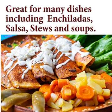 The Spice Way Premium Ancho Chile - Pure chili powder (4 oz) made from pure dried peppers with no additives, no agents. resealable bag