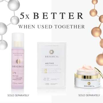 BRIGHCA Melting Collagen Film Refill Pack (8 Pouches) - Part of Brighca’s Melting Collagen Set | Anti-Aging Collagen Skincare Routine