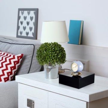 Sintuff Buffet Risers 5 Pcs Acrylic Food Display Risers for Buffet Table Dessert Cake Jewelry Figures Show Decor Acrylic Cube Boxes Nesting Risers with Hollow Bottoms(6/7/8/9/10inch,Black)