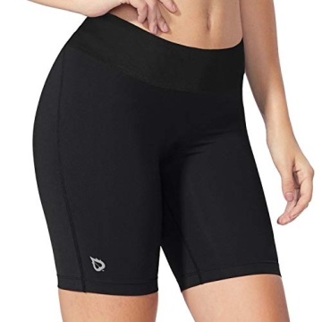 BALEAF Women's 7" Compression Yoga Shorts with Pocket