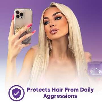 Brazilian Blonde Hair Mask for Damaged Hair BONDOX 8.8 oz – Deep Conditioning & Repair Treatment ?...