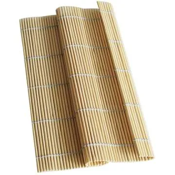 Cafurty Bamboo Sushi Rolling Mat, 9.5x9.5 Inch