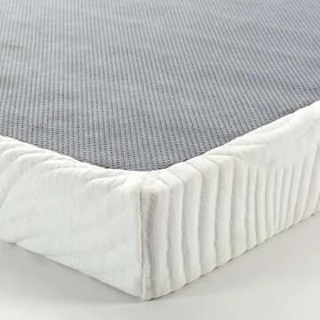 ZINUS Quick Lock Metal Smart Box Spring, 4 Inch Mattress Foundation, Strong Metal Structure, Easy Assembly, King, White