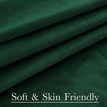 Luxurious StangH Dark Green Velvet Curtains for Home