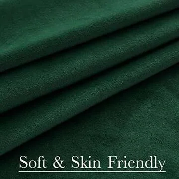 Luxurious StangH Dark Green Velvet Curtains for Home