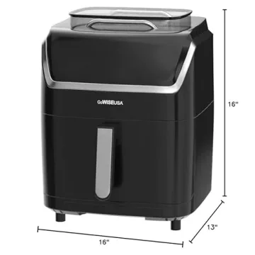 GoWISE USA 7-Quart Steam Air Fryer with 8 Cooking Presets