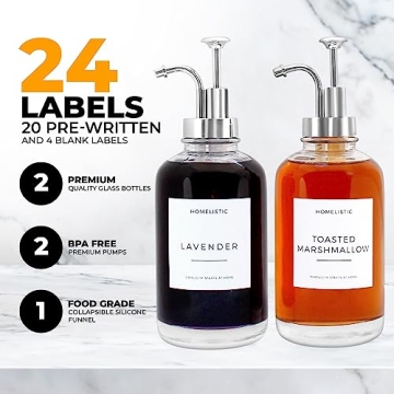 homelistic Syrup Dispenser Bottles for Coffee Lovers