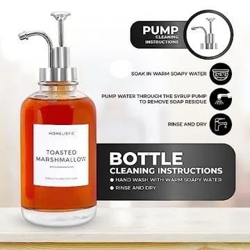 homelistic Syrup Dispenser Bottles for Coffee Lovers