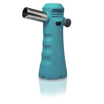 FLARE Micro Butane Torch | Refillable Cooking Kitchen Blow Torch With Lock & Adjustable Flame | Desi...