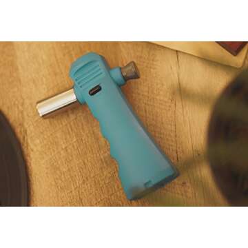 FLARE Micro Butane Torch | Refillable Cooking Kitchen Blow Torch With Lock & Adjustable Flame | Designed To Match Decor & Lifestyle For Personal Use From Creme Brulee To Camping