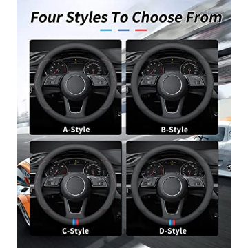 Premium Leather Mazda Steering Wheel Cover - Custom Fit