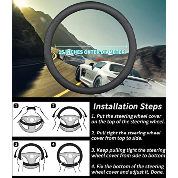 Premium Leather Mazda Steering Wheel Cover - Custom Fit