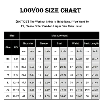 Loovoo Moisture Wicking Shirts for Women Active Top