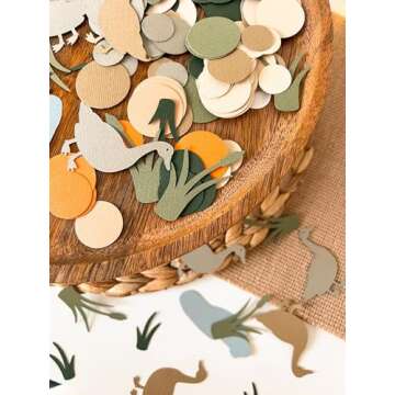 100PCS Mallard Duck Confetti,One Lucky Duck First Birthday Table Confetti,1st Birthday Confetti for ...