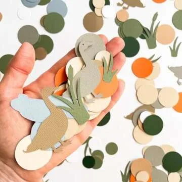 100PCS Mallard Duck Confetti,One Lucky Duck First Birthday Table Confetti,1st Birthday Confetti for One Lucky Duck Party Decor, Duck 1st Birthday, Duck Baby Shower