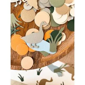 100PCS Mallard Duck Confetti,One Lucky Duck First Birthday Table Confetti,1st Birthday Confetti for One Lucky Duck Party Decor, Duck 1st Birthday, Duck Baby Shower